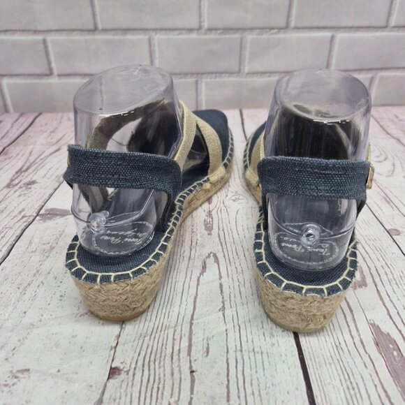 Toni Pons Flat Espadrilles Cotton Fabric Verdi V Size 39 - Picture 3 of 10